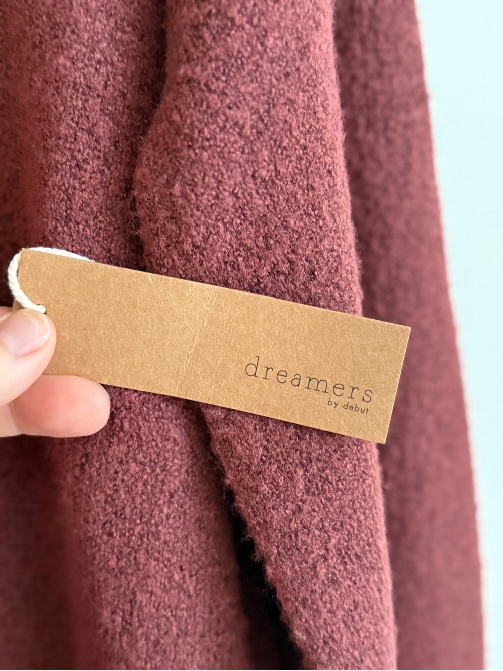 debut Wine-Red Crewneck Sweater Dress - Picture 3 of 4